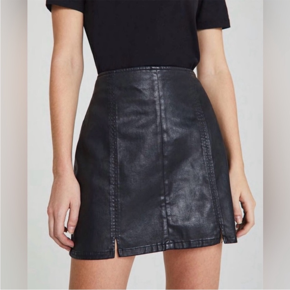 AG Jeans Adaline Black Mini Skirt